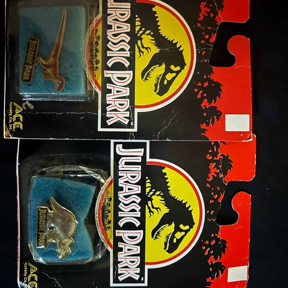 Jurassic park collectible pins